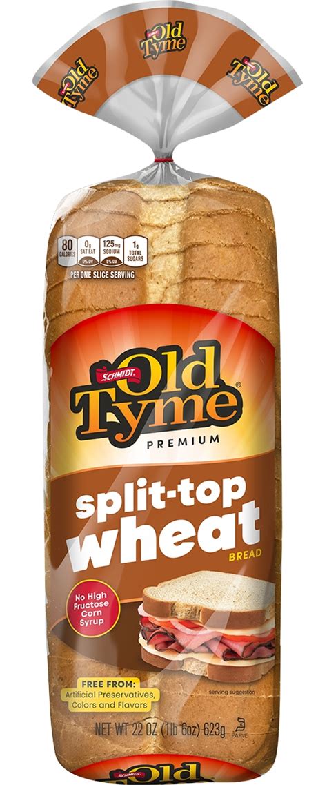 How many sugar are in old tyme split top wheat - calories, carbs, nutrition