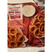 How many sugar are in onion rings breaded 5 oz - calories, carbs, nutrition