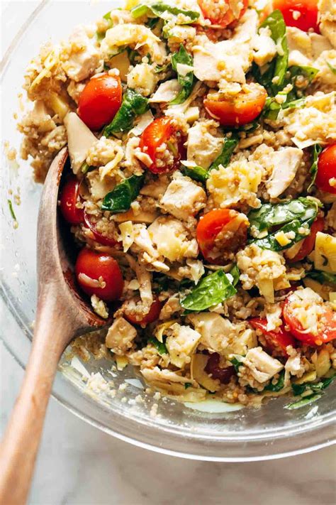 How many sugar are in orange almond quinoa chicken salad - calories, carbs, nutrition