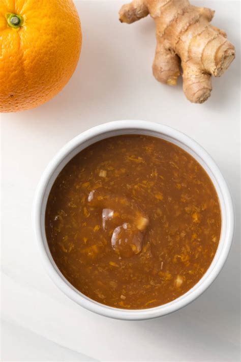 How many sugar are in orange ginger sauce - calories, carbs, nutrition