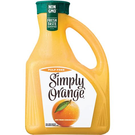 How many sugar are in orange juice no pulp - calories, carbs, nutrition