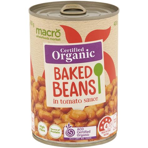 How many sugar are in organic baked beans - calories, carbs, nutrition