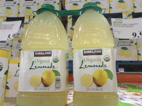 How many sugar are in organic lemonade - calories, carbs, nutrition