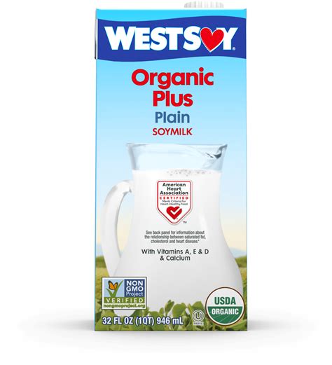 How many sugar are in organic plain soymilk - calories, carbs, nutrition