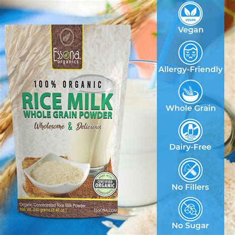 How many sugar are in organic rice milk - calories, carbs, nutrition