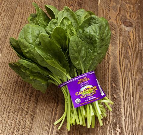 How many sugar are in organic spinach - calories, carbs, nutrition