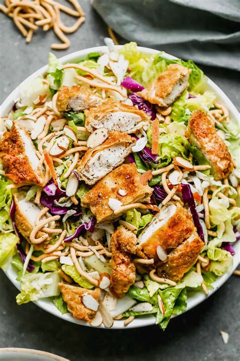 How many sugar are in oriental chicken salad - calories, carbs, nutrition