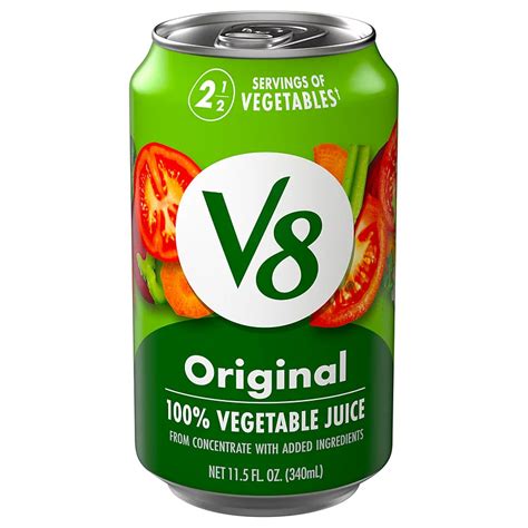 How many sugar are in original 100% veggie juice - calories, carbs, nutrition