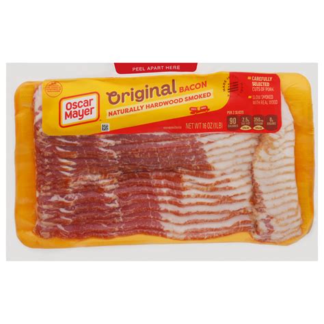 How many sugar are in original bacon - calories, carbs, nutrition