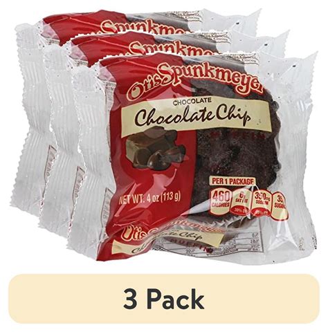 How many sugar are in otis spunkmeyer 3-pack chocolate chip cookies - calories, carbs, nutrition