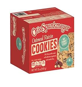 How many sugar are in otis spunkmeyer 3-pack oatmeat-raisin cookies - calories, carbs, nutrition