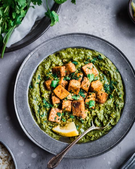 How many sugar are in palak tofu - calories, carbs, nutrition