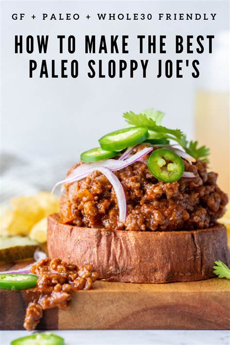 How many sugar are in paleo sloppy joes small - calories, carbs, nutrition