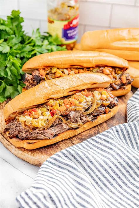 How many sugar are in parmesan pepper beef sandwich - calories, carbs, nutrition