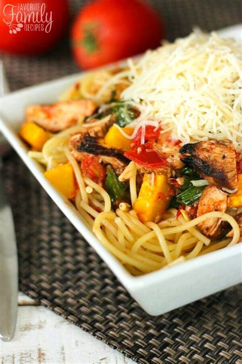How many sugar are in pasta primavera with grilled chicken (12967.0) - calories, carbs, nutrition