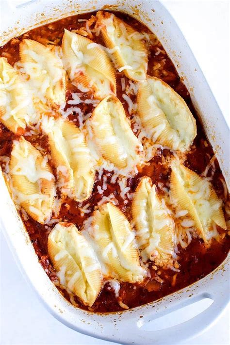 How many sugar are in pasta stuffed shells marinara - calories, carbs, nutrition