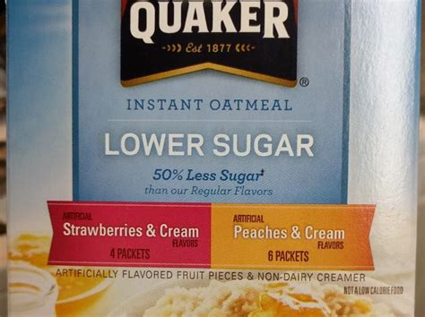 How many sugar are in peach oatmeal - calories, carbs, nutrition