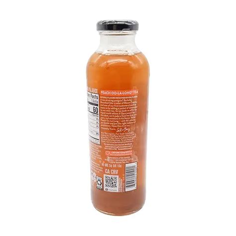 How many sugar are in peach oo la long tea - calories, carbs, nutrition