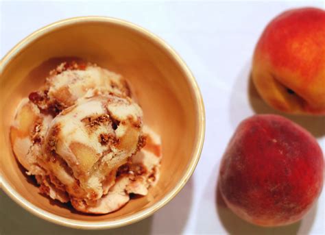 How many sugar are in peaches with ice cream - calories, carbs, nutrition