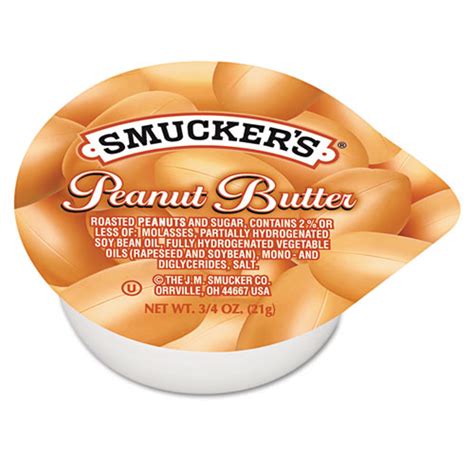 How many sugar are in peanut butter cup, smuckers, 3/4 oz - calories, carbs, nutrition