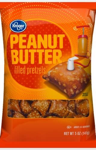 How many sugar are in peanut butter filled pretzels - calories, carbs, nutrition