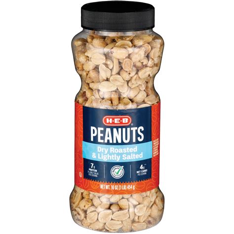 How many sugar are in peanuts lightly salted - calories, carbs, nutrition