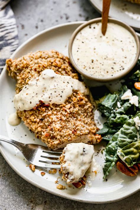 How many sugar are in pecan crusted chicken breast - calories, carbs, nutrition