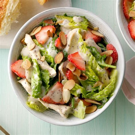 How many sugar are in pickled strawberry salad with chicken - calories, carbs, nutrition