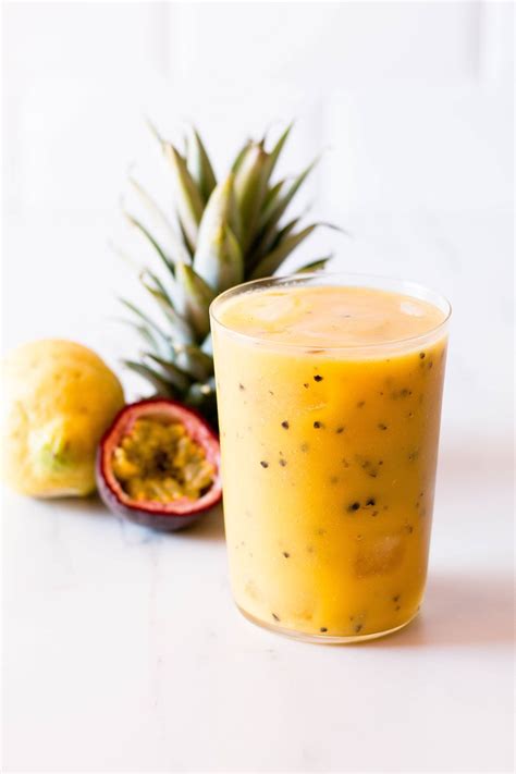 How many sugar are in pineapple passion smoothie - calories, carbs, nutrition