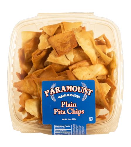 How many sugar are in plain pita chips - calories, carbs, nutrition