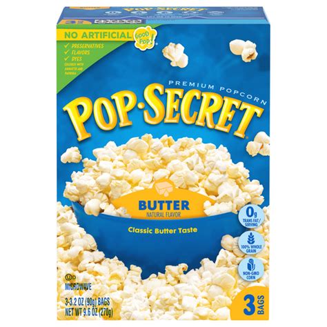 How many sugar are in popcorn - butter light microwave - calories, carbs, nutrition