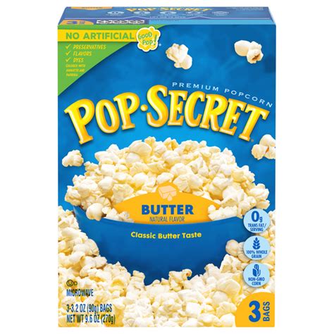 How many sugar are in popcorn - butter light microwave - calories, carbs, nutrition