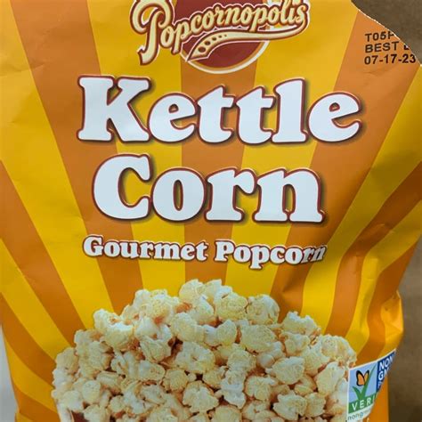 How many sugar are in popcornopolis kettle corn - calories, carbs, nutrition