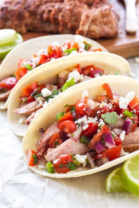 How many sugar are in pork loin with pico de gallo - calories, carbs, nutrition