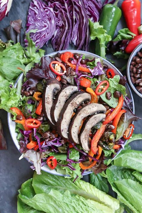 How many sugar are in portobello mushroom salad - calories, carbs, nutrition