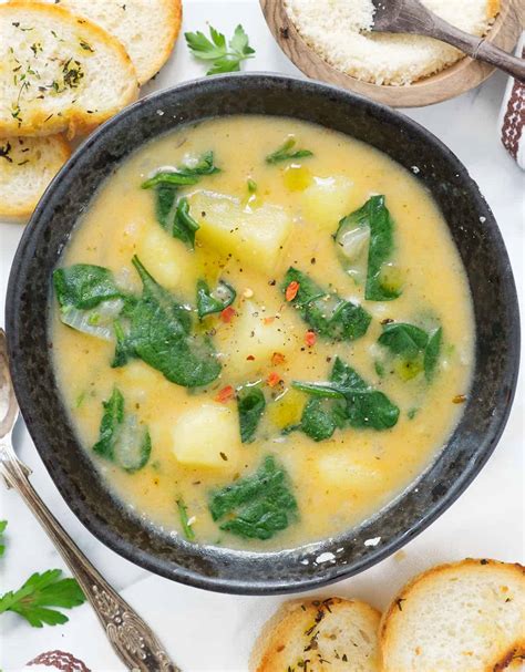 How many sugar are in potato, spinach, and tomato soup - calories, carbs, nutrition