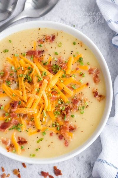 How many sugar are in potato- bacon and cheddar soup - calories, carbs, nutrition