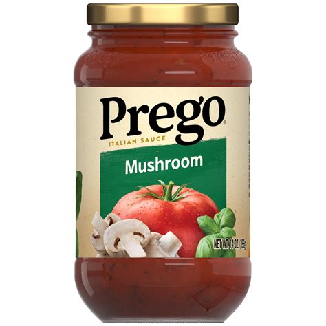 How many sugar are in prego pasta, organic mushroom italian sauce, ready-to-serve - calories, carbs, nutrition