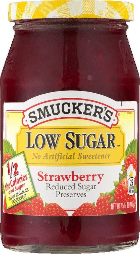 How many sugar are in preserves strawberry jar 1 oz - calories, carbs, nutrition