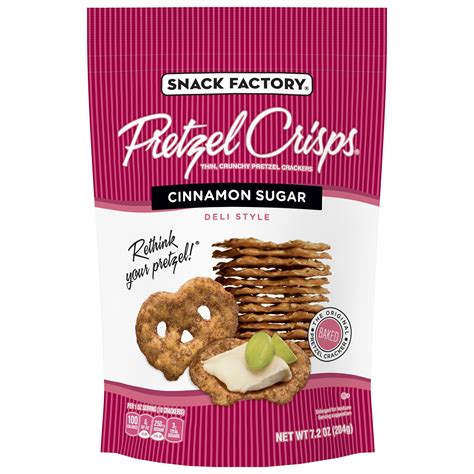 How many sugar are in pretzel crisps - calories, carbs, nutrition