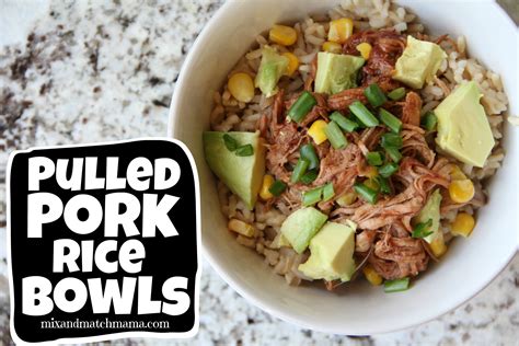 How many sugar are in pulled pork boru bowl - calories, carbs, nutrition