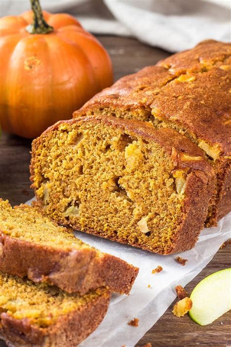 How many sugar are in pumpkin apple bread - calories, carbs, nutrition