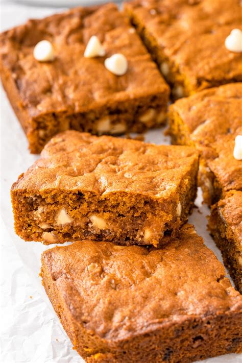 How many sugar are in pumpkin blondies - calories, carbs, nutrition