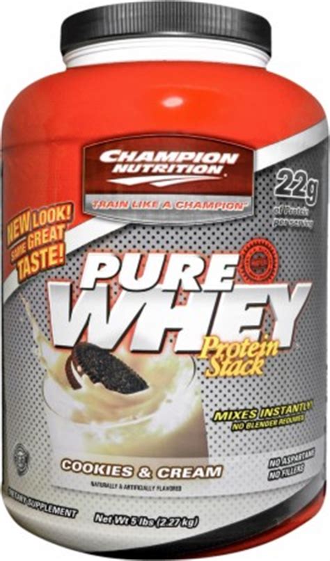 How many sugar are in pure whey protein stack - calories, carbs, nutrition