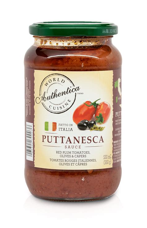 How many sugar are in putanesca sauce - calories, carbs, nutrition