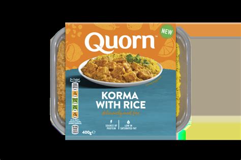 How many sugar are in quorn korma with rice naan chutney and yoghurt - calories, carbs, nutrition