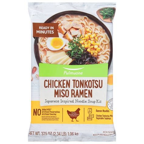 How many sugar are in ramen bowl chicken miso tonkotsu - calories, carbs, nutrition