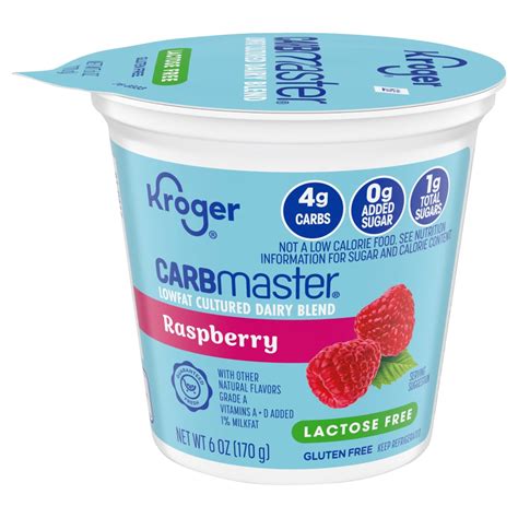 How many sugar are in raspberry carbmaster yogurt - calories, carbs, nutrition