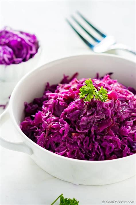 How many sugar are in red braised cabbage - calories, carbs, nutrition