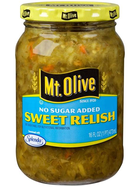 How many sugar are in relish sweet pickle pc 1 ea - calories, carbs, nutrition